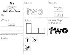 thumbnail of two-sight-word-minibook