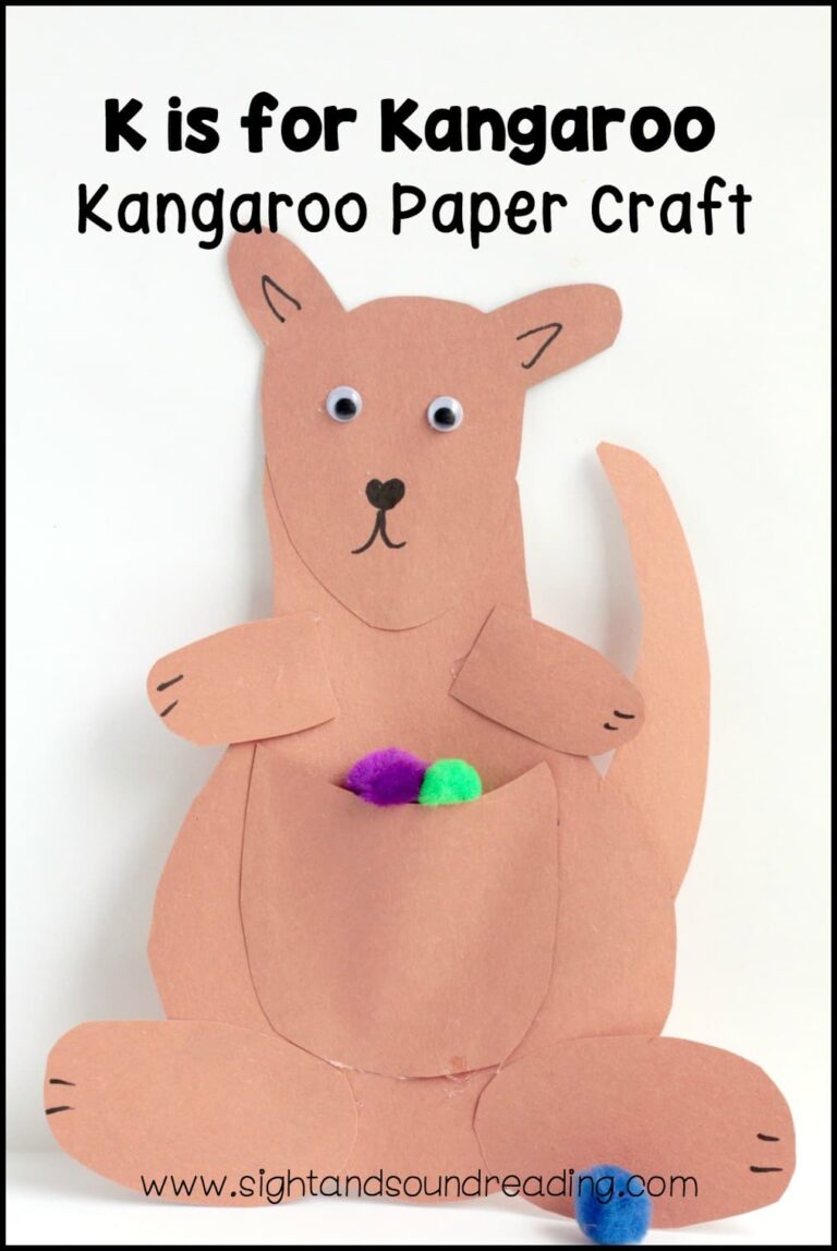 Letter K Craft: Kangaroo
