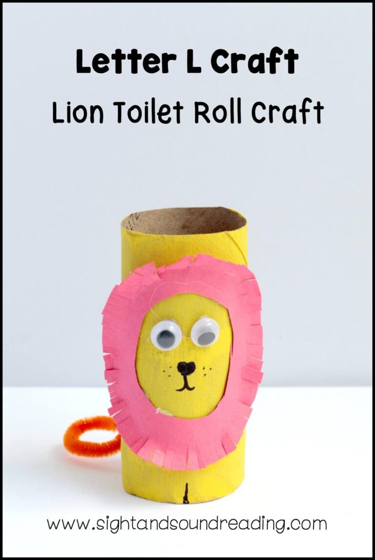 Letter L Craft: Toilet Paper Lion